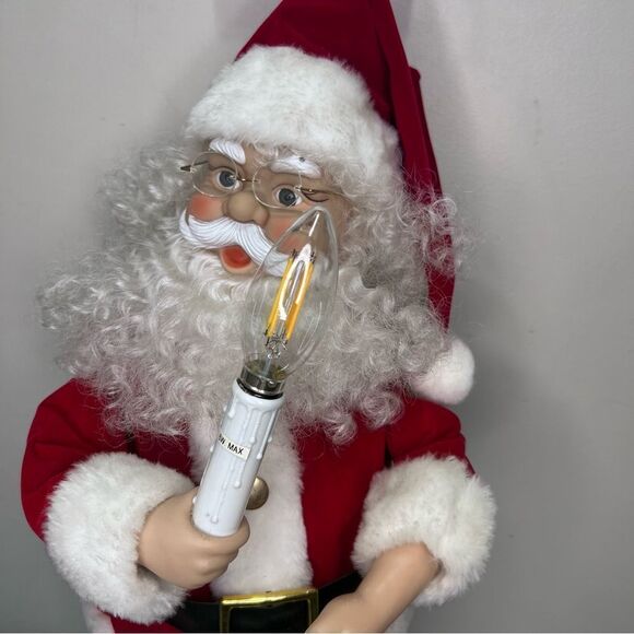 VINTAGE Animated Motion Santa Clause Large - Picture 7 of 12